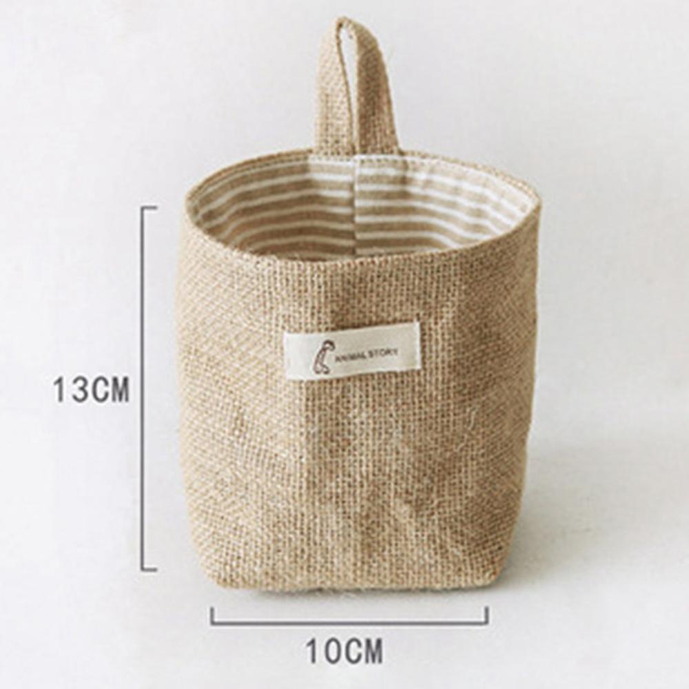 Hanging Cotton And Linen Storage Bags Hanging Baskets Convenient Cotton Linen For Bedroom Bathroom For Home
