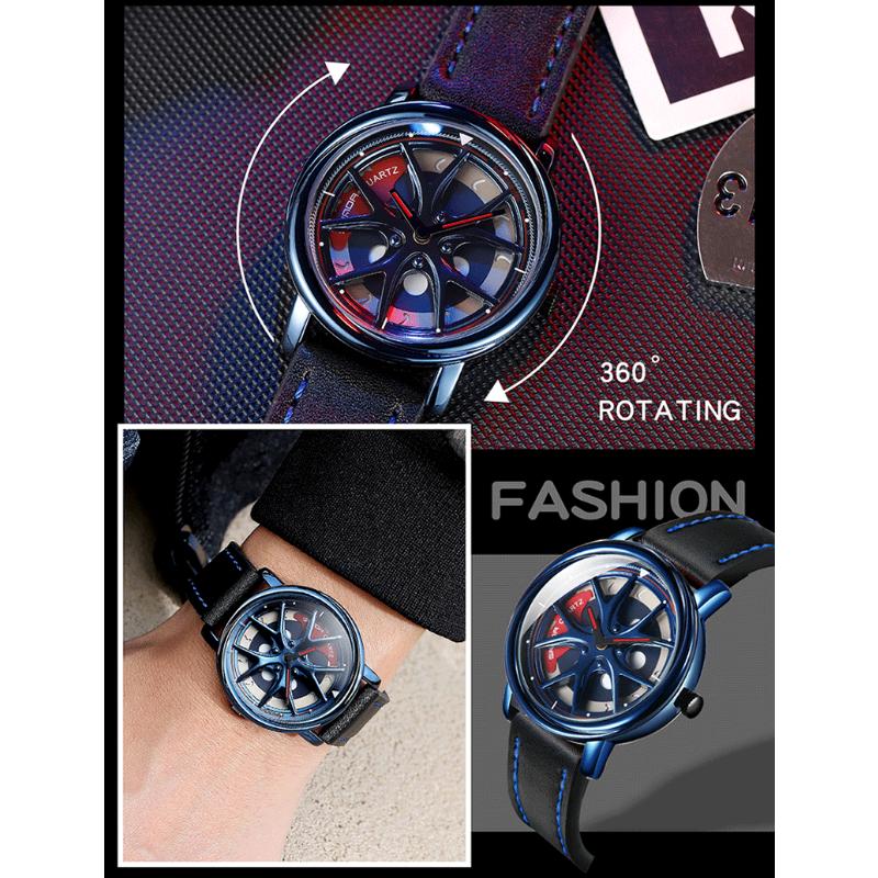 SANDA New Time To Work Fashion Personality Men's Watch Creative Student Sports Belt Watch