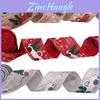 Vibrant Christmas Ribbons Set Of Four 2m Decorative Fabric Ribbons For Holiday Crafting