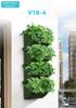 Stackable Garden Irrigation System Plastic Flower Pot Planter Green Vertical Wall Hanging Herb Pot Kit Plant Stand for Home