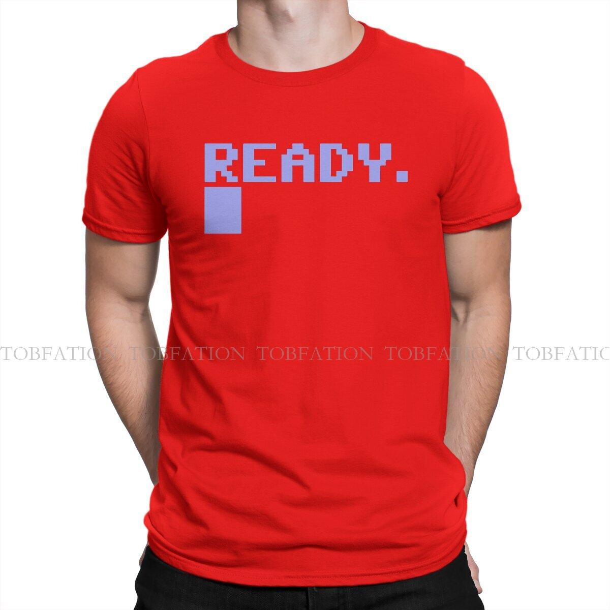 ZX Ready Essential Commodore 64 Men T Shirt Cotton Punk Crewneck TShirt Harajuku Streetwear S