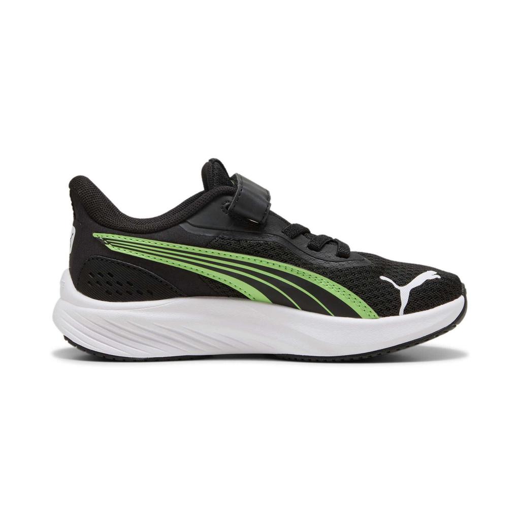 Puma Pounce Lite AC+ Little Kid Black Spring Fern Kids Sneakers White 311650-05