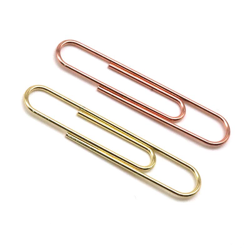 50mm Gold Paper Clip for Office Supplies - Creative Exam Document Holder with Free Shipping