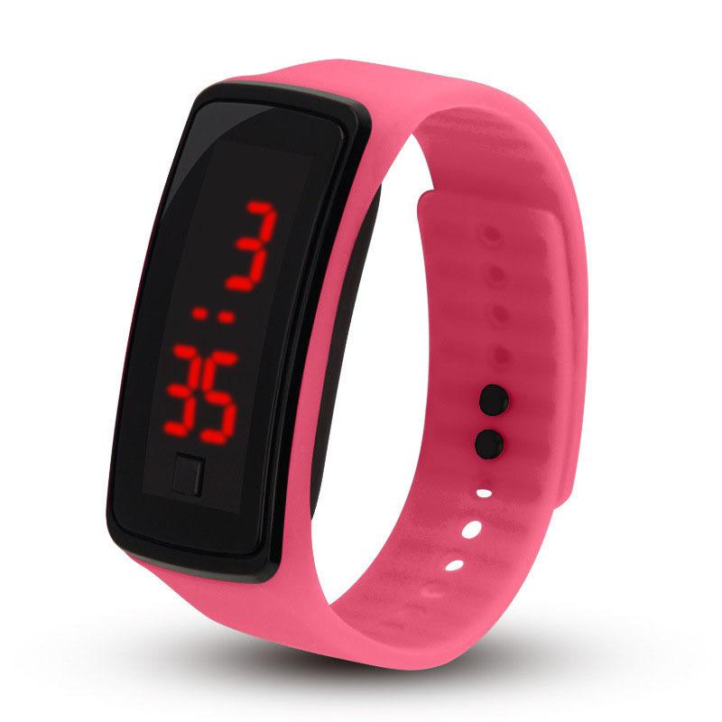 Boys And Girls Fashion Digital Watches Adjustable Strap Silicone Wrist Watch