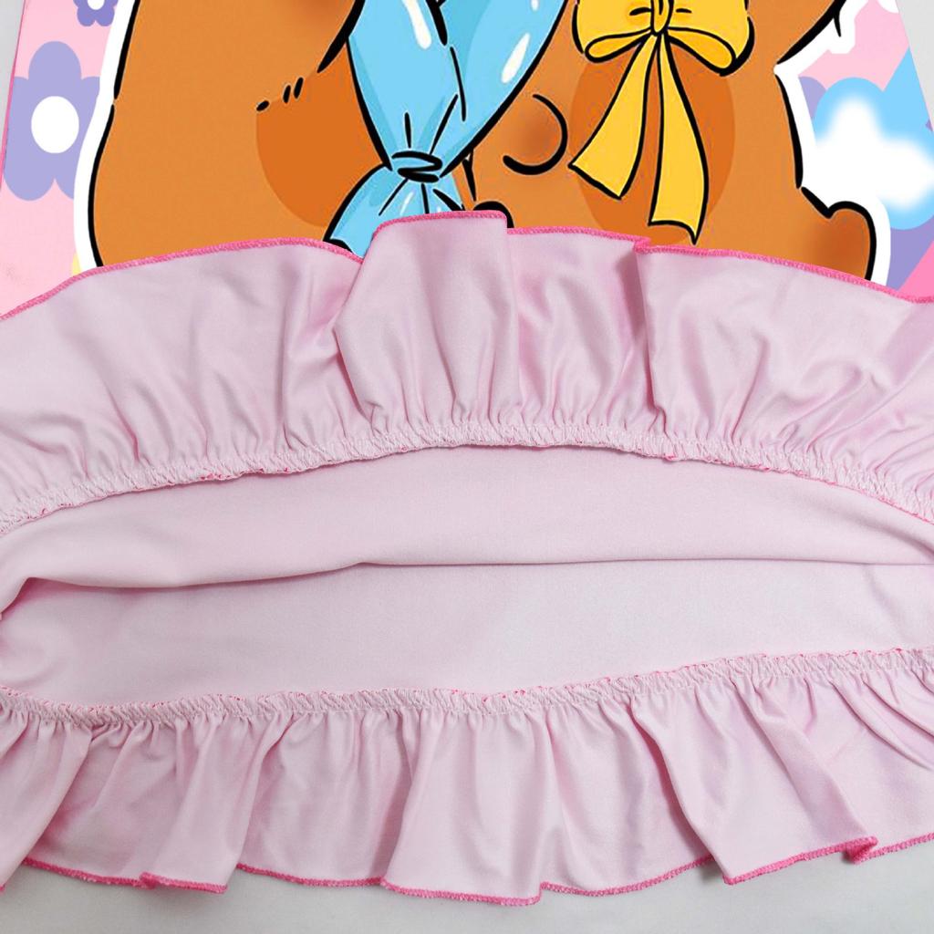 Nuovo vestito casual a girocollo con maniche a pipistrello, capibara, per bambini di mezza età e più grandi, pigiama