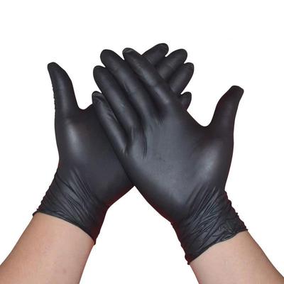 20/50 STÜCKE Schwarze Einweghandschuhe aus Nitril, latexfreie Haushaltsreinigungshandschuhe für Küchen-, Garten- und Mechanikerarbeiten, Tätowierungshandschuhe