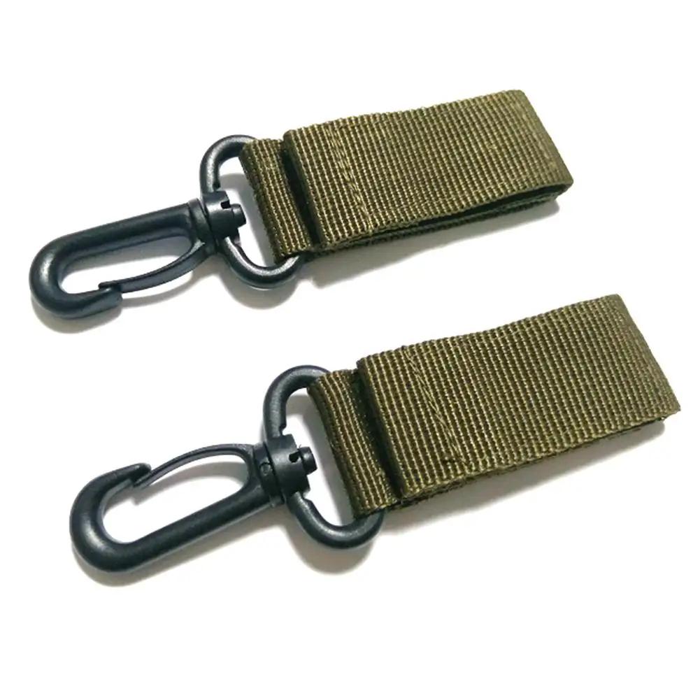 Climbing Carabiner with Nylon Webbing Sling, Safety Locking Hook for Tactical Backpacks Outdoor Gear Hanging, Keychain Accessory
