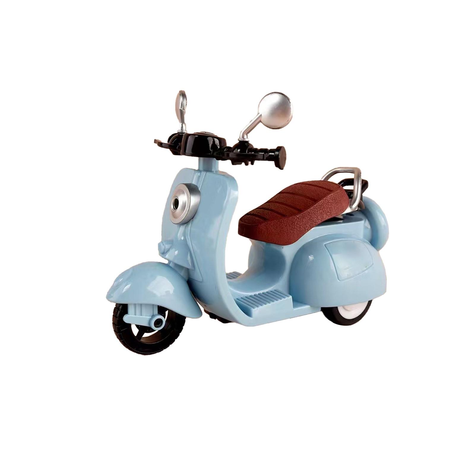 Миниатюрный трюковой мотоцикл, игрушечная машинка, вращение, качание, аксессуары для куклы, питомец, электрический мотоцикл, модель One Size