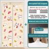 Thickened Windproof Cotton Door Curtain for Winter Home Insulation Magnetic Windbreak Curtain with No-Drill Installation