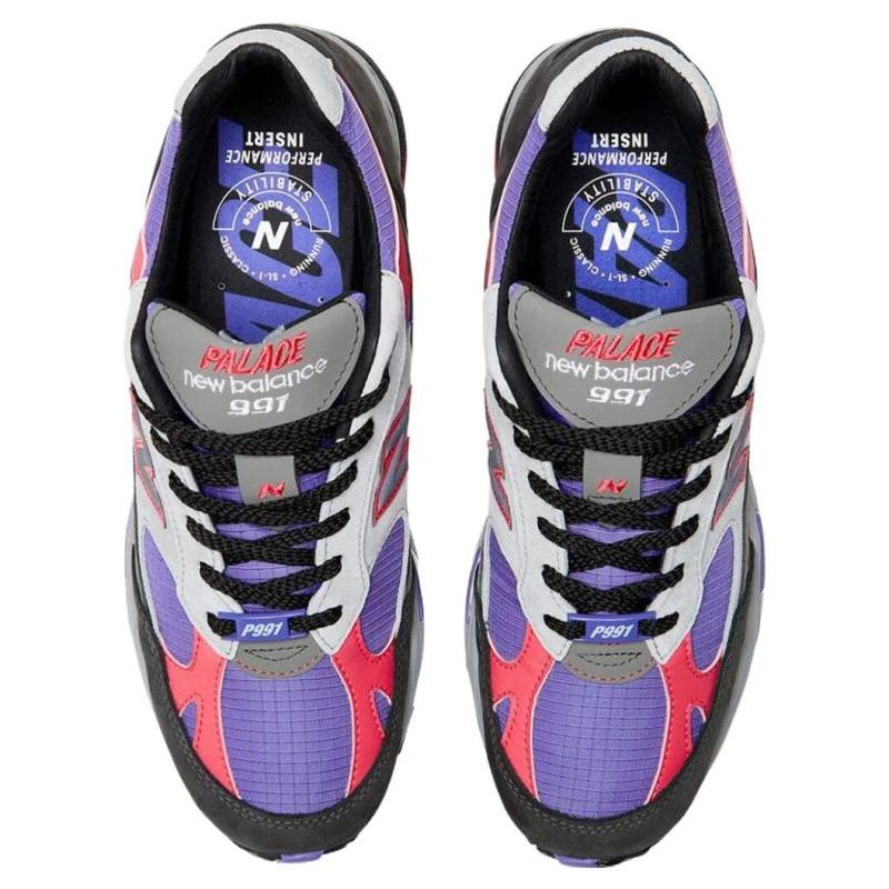 New Balance Palace X New Balance 991 Made In England 'Black Ultra Violet' Sneakers M991PLE