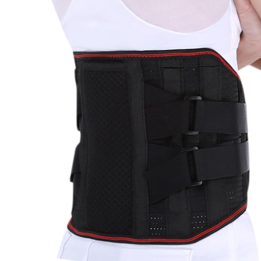 

Breathable Waist Lumbar Support Comfortable Adjustable Support Belt Back Brace Support Belt Work M чорний