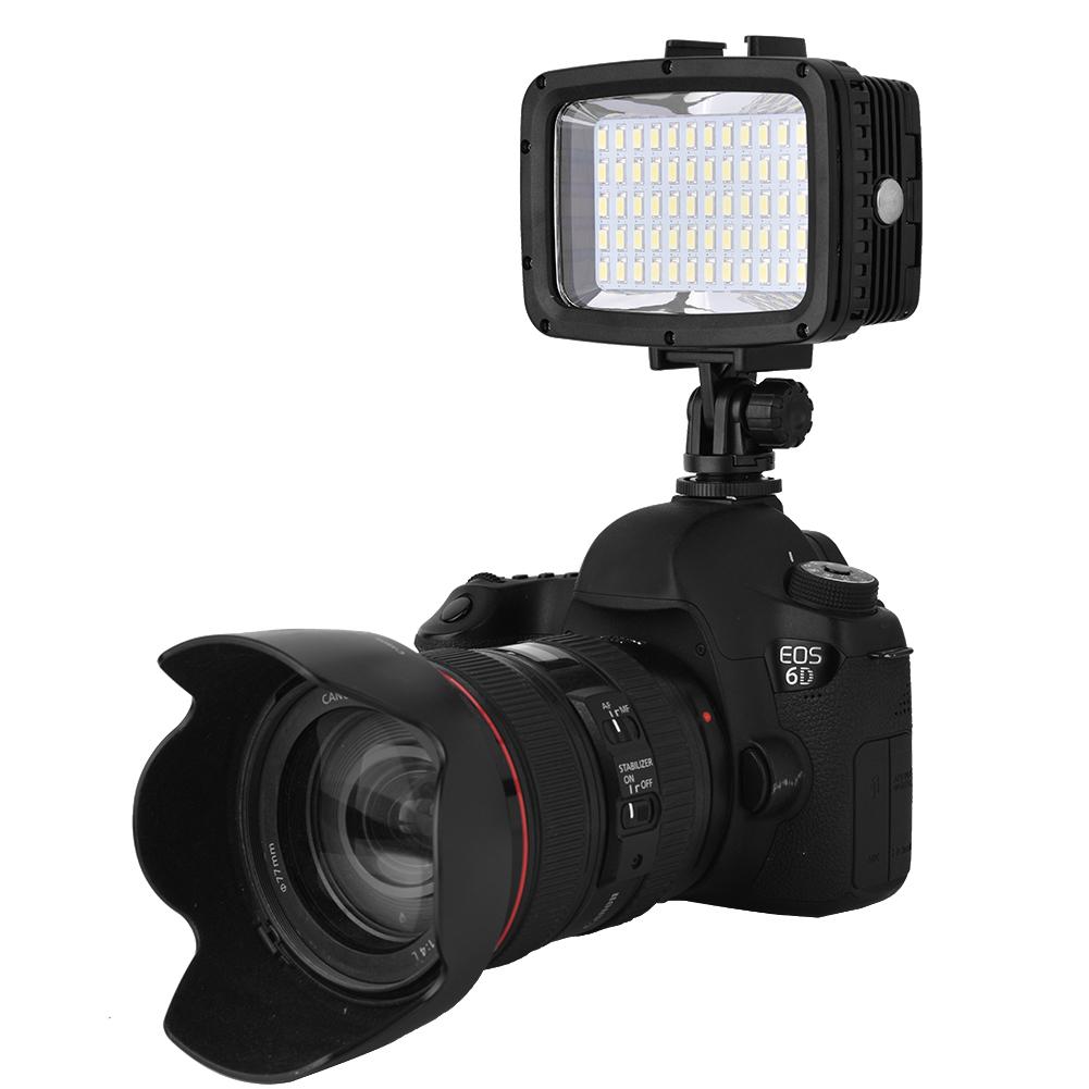 

40m 130ft Underwater Waterproof Diving 60 LED Video Light Fill Lamp for Camera and Smartphone