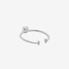 ESTELLE [Official] [Web Exclusive] Women's Ear Cuff, 10K White Gold with Cubic Zirconia (Single Ear), 0291-0603-0019-0000