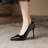 Fashion Rhinestone Ladies Pumps Super High Heel Stilito Pointed Toe Women's Shoes On Offer Y2k 39 Chic Point Elegant Fashion Dress Shoe