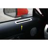 For Ford Mustang 2015- Matte Silver Inner Door L&R Air Outlet Vent Trim 2PCS
