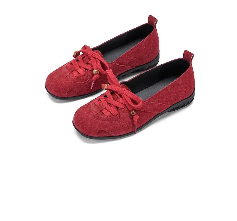 

Fashion Brown Shallow Singles Women s Shoes Fall 2025 New Women s Fashion Late Evening Breeze Shoes Flat Singles; 40 вино красного
