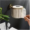 Toilet Paper Holder Toilet Paper Holders Wall Mount Tissue Dispenser Hollow All Copper Paper Towel Rack Multifold Paper Towel Dispenser (Color : B,