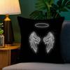 Angel Wings Pillow Case Fashion Square Pillowcase Bedroom Sofa Room Ins Decoration Leisure
