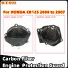 For CR125 00-07 Clutch Ignition Cover Motorcycle Carbon Fiber Engine Guard HONDA Motocross Accessories
