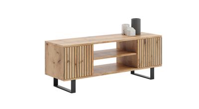 Focus Loft RTV Cabinet 135 Cm - Decor Laths Oak Craft