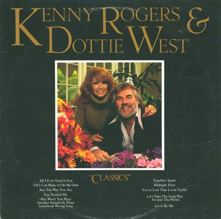 

LP Record KENNY ROGERS DOTTIE WEST Classics UAG30235 United Artists 1979 UK World Music Used
