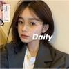 Ultra-light rimless glasses, fashionable and elegant women's anti-blue lenses, finished myopia glasses can be matched
