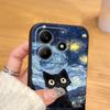 Oil Painting Art Black Soft Phone Cover Case for Xiaomi Redmi Note 12s 7 8 10S 11s 9 10 11 12 Pro 13 14 Pro Plus 9S