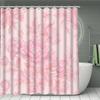 Cortinas Florais Ins Conjunto de Cortina de Chuveiro para Banheiro Tapete de Banho Moderno Decoração Para Banheiro Cortinas de Chuveiro Vários Tamanhos Decoração de Casa