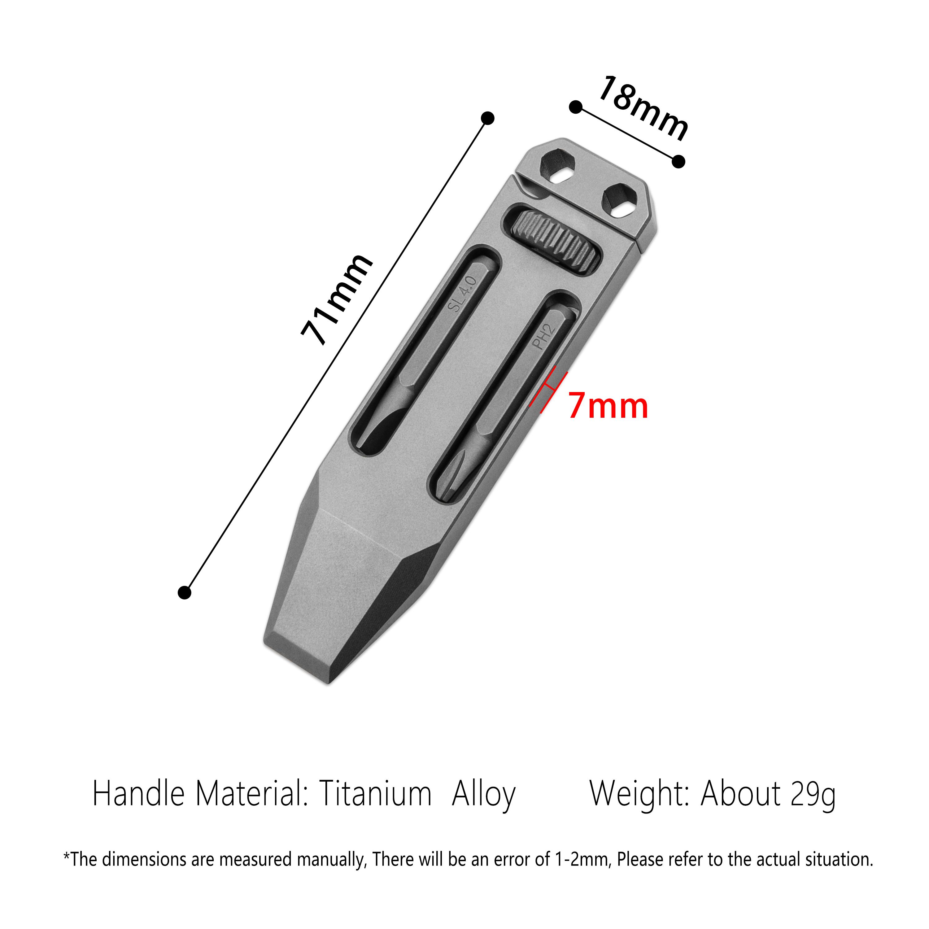 Practical Titanium Crowbar Mini Wrench Multifunctional Adjustable Wrench Portable Keychain Pocket EDC Multitool (Gray,Crowbar) серый