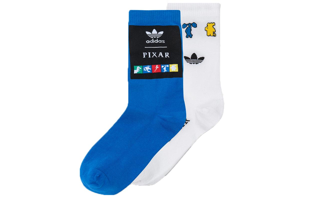 

Adidas Originals Crew Socks Unisex 2 Pack Blue/White HE3088 XS