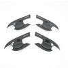 For Nissan Navara NP300 2015- Accessory Glossy Black Carbon Fibre Pattern Car Side Door Handle Bowl Covers Trim 2016 2017
