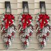 Christmas Wreath For Front Door Red Ball Ornaments Hanging Door Wreath Window Decor Home Party Navidad Christmas Decoration 2025
