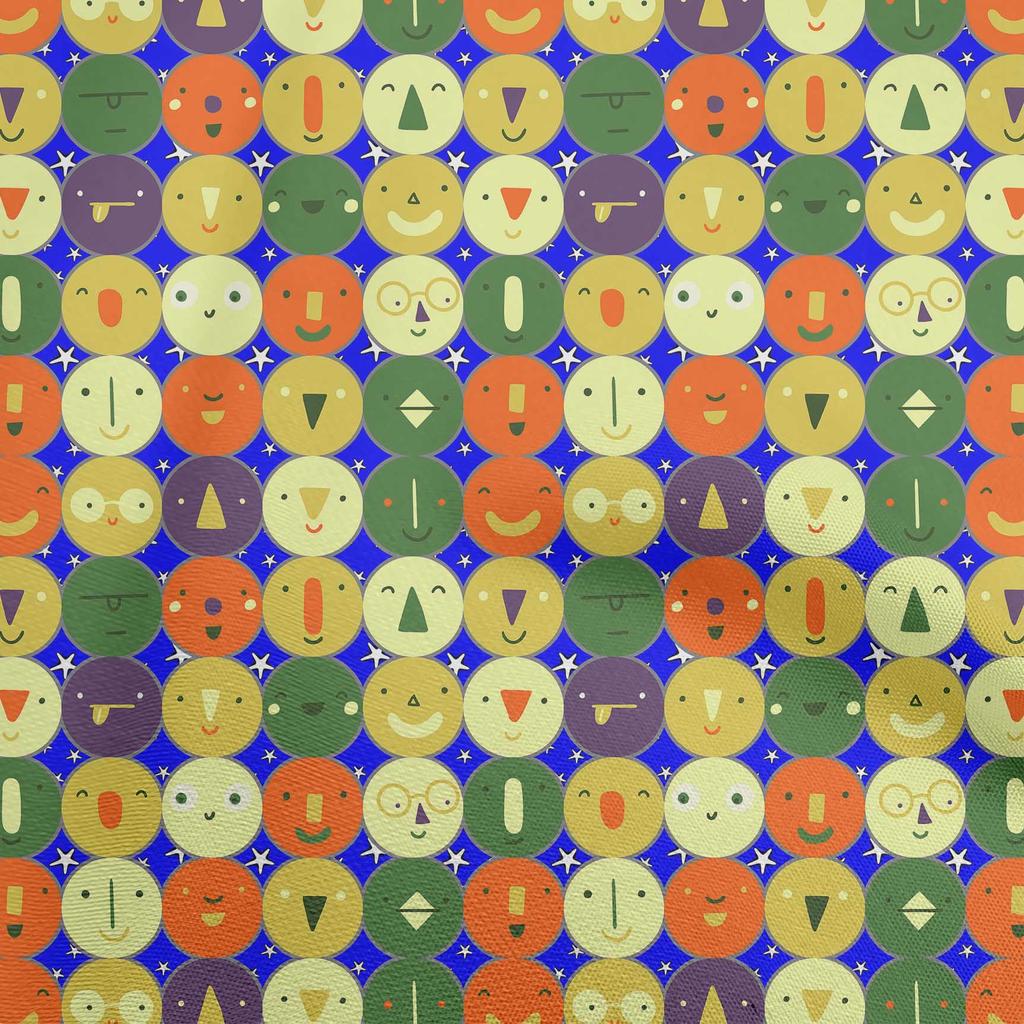 oneOone Bavlněný Flex Tmavě Broskvový Látka Dětské Kruhové Prošívací Potřeby Potisk Šicí Látka Na Metráž 40 Palců