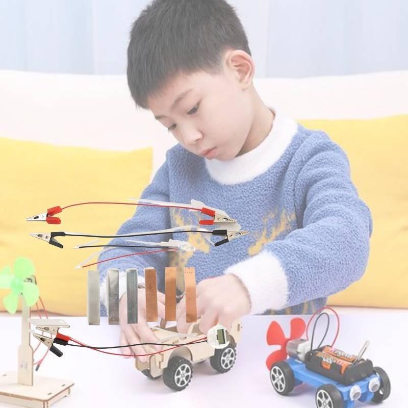 Potet Frukt Elektrisitet Vitenskap Eksperiment Sett Metall Materiale Diy Håndlaget Leketøy