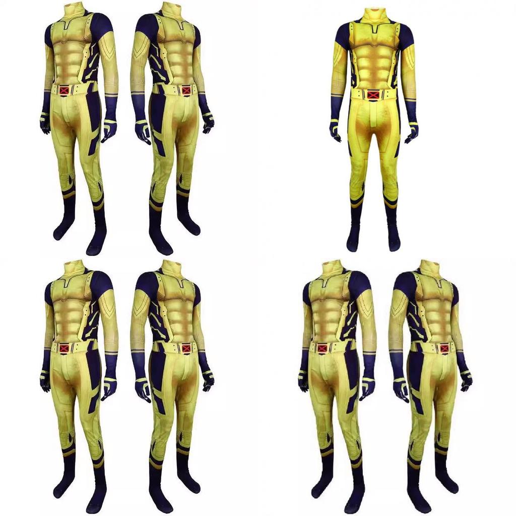 Wolverine Superheld Cosplay Bodysuit Für Kinder Mit Spandex Stoff Halloween Kostüm