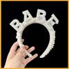 Accessories Handmade European American Party Headband Beaded Bridal Vintage Pearl Hair Bride Pearl Headband