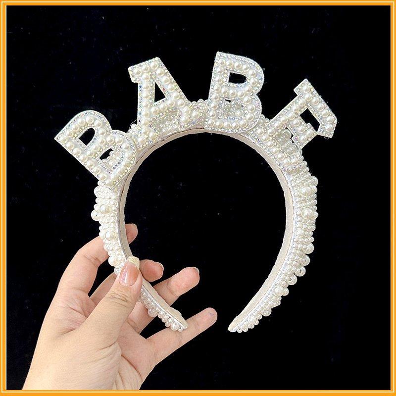 Accessories Handmade European American Party Headband Beaded Bridal Vintage Pearl Hair Bride Pearl Headband
