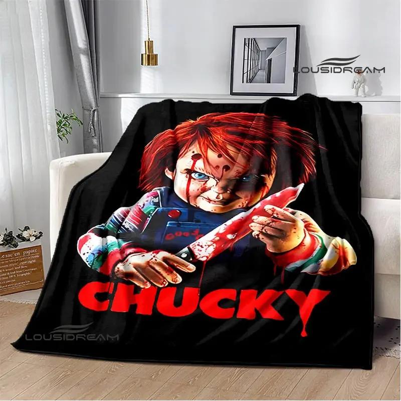 Horror movie Cult of Chucky Flange Warm blanket Soft and comfortable blanket picnic bed linings birthday gift