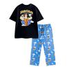 Mens Short-Sleeved Long Pyjama Set
