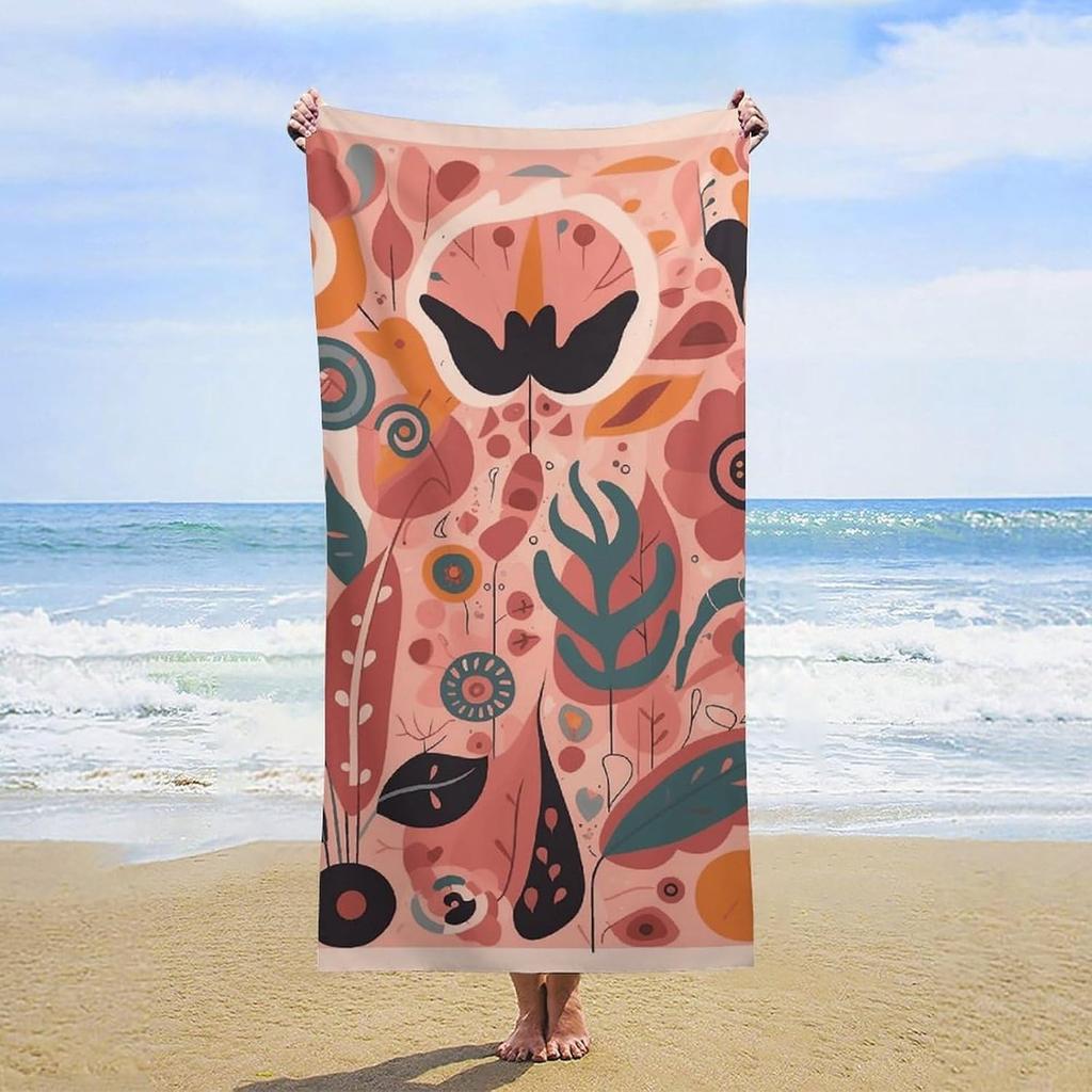 Geometry Pattern Beach Towel for Family Stuffs Friend Gifts Quick-Dry Sand Free For Bath Yoga Tourism Beach Camping Swimming GYM