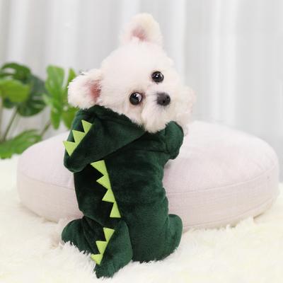 Süße, weiche und warme Haustier-Kleidung für Katzen und Hunde, Drachenkostüm, Overalls, Kleidung für kleine Hunde, Kapuzenpullover, Pyjamas, Fleece-Mantel, Jacke, Chihuahua