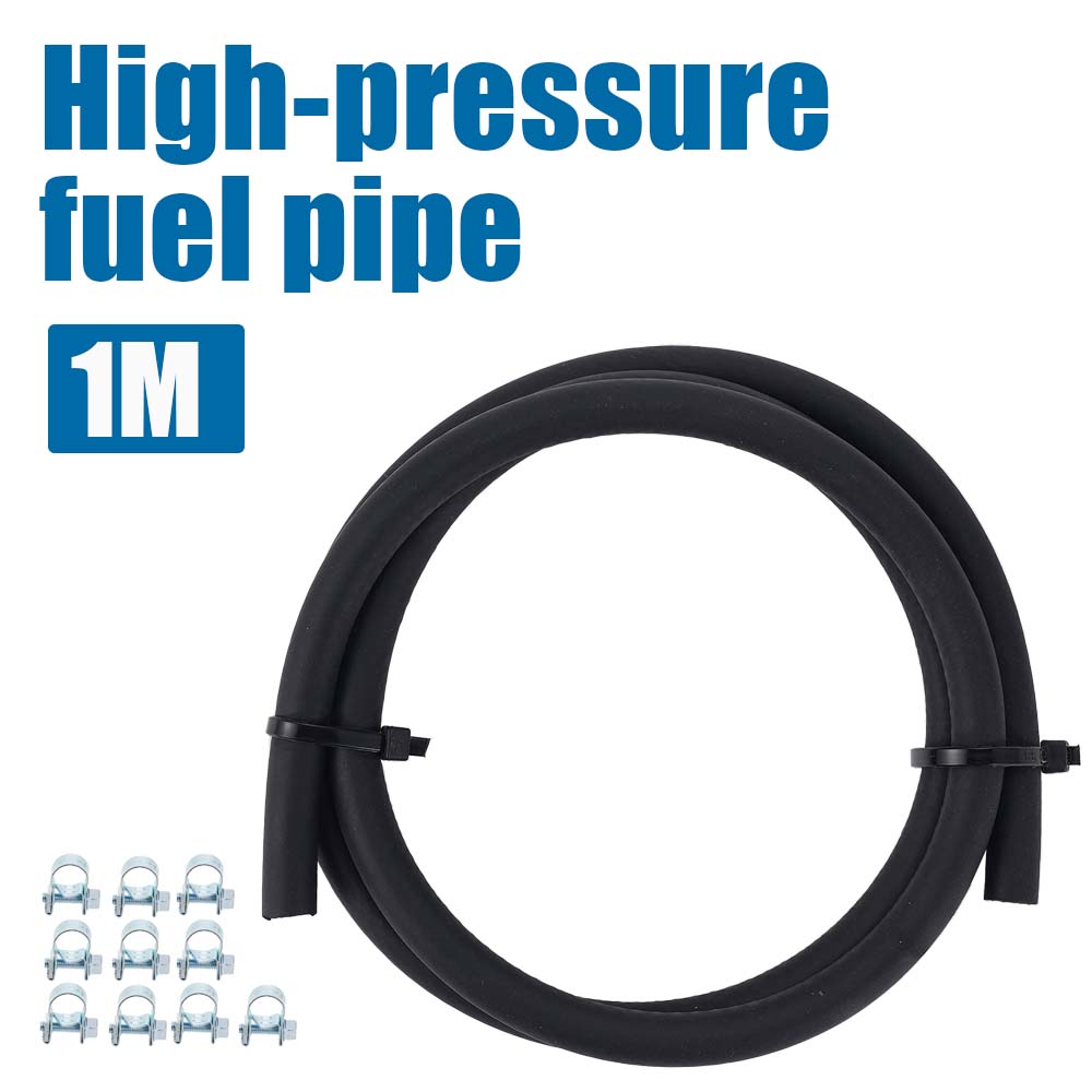 Verdickter Korrosionsbeständiger Universeller Hochdruck-Kraftstoffschlauch Mit 10 Schellen für Automobile Motorräder Schiffe Zubehör