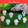 Colorful Luminous Mushroom Resin Ornaments Cartoon Garden Decor Accessories Wholesale