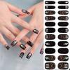 Halloween Nails Stickers Nails Polish Strips Semi Cured Gels Nails Strips Manicures Stickers Full Nails Wrap for Woman