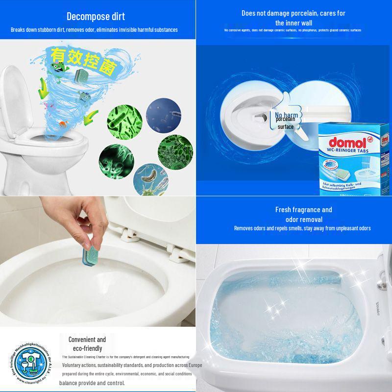 Effervescent Toilet Cleaner Tablets: Powerful Yellow Stain Removal & Deodorizing Solution