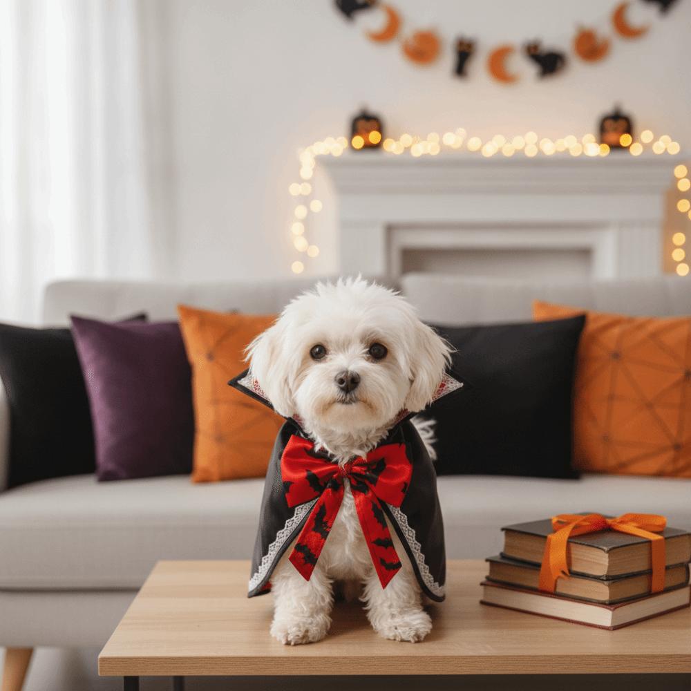 Stand Collar Dog Halloween Cape Open Chest Cat Wizard Robe Pet Bat Cloak  Dog Clothing