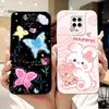 Casing For Redmi Note 9 9S 9Pro 4G Back Cover For Redmi Note 9 Pro Case Cute Cartoon Fashion Flowers Silicone Shockproof Bumper