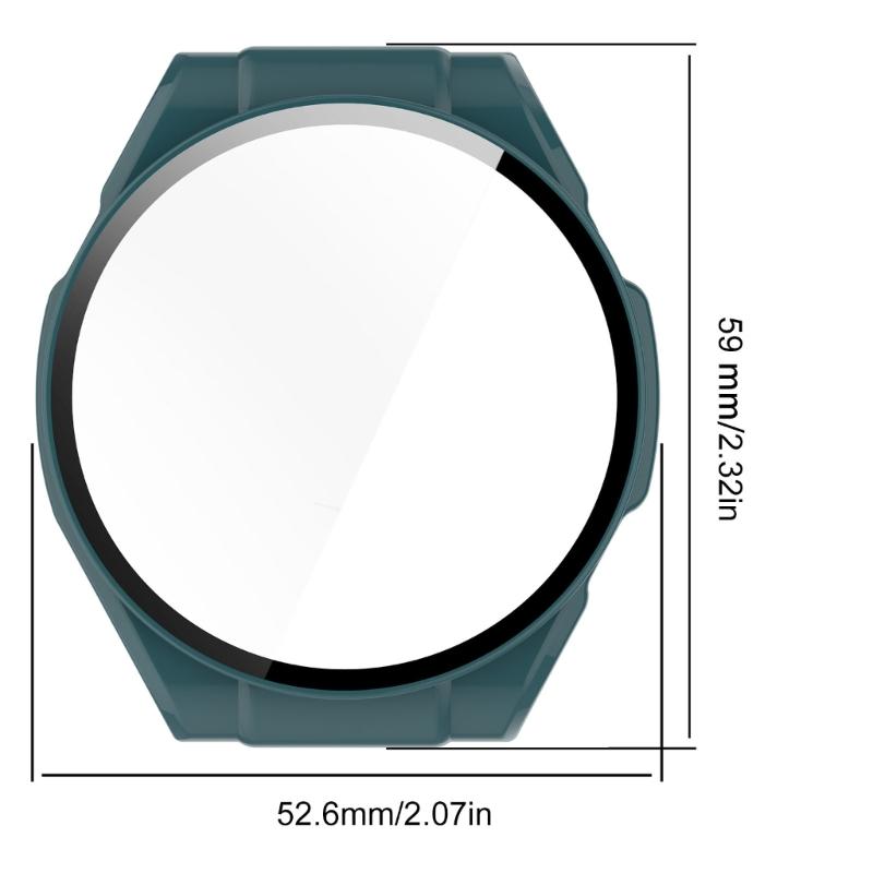 Screen Protectors Case for Watch Waterproof Full Coverage PC Bumper Protective Cover Antiscratch