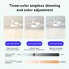 2 In 1 Hanging Fan with LED Lantern E27 Socket Electric Cordless Fan Universal Dimming Fan for Dining Room Bedroom Living Room