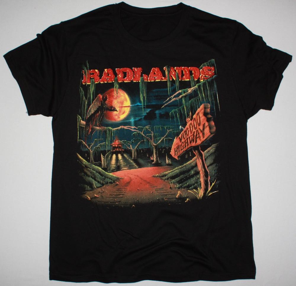 BADLANDS VOODOO HIGHWAY 91 Футболка с коротким рукавом Полный размер S-5XL BL196 Унисекс L
